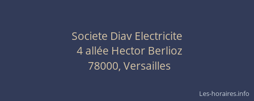 Societe Diav Electricite