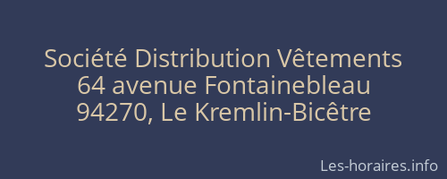 Société Distribution Vêtements