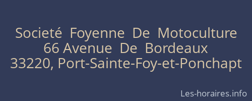 Societé  Foyenne  De  Motoculture