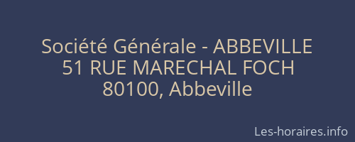 Société Générale - ABBEVILLE 