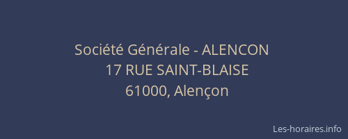 Société Générale - ALENCON 