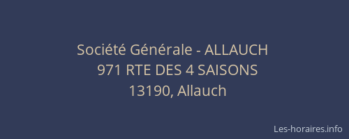 Société Générale - ALLAUCH 