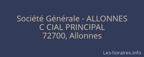 Société Générale - ALLONNES 