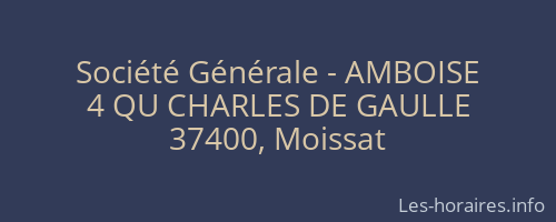 Société Générale - AMBOISE 