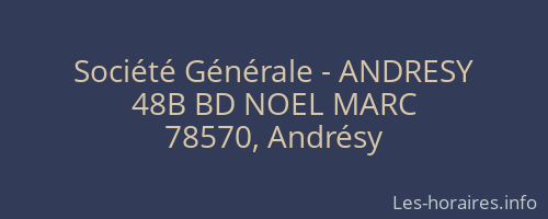 Société Générale - ANDRESY 