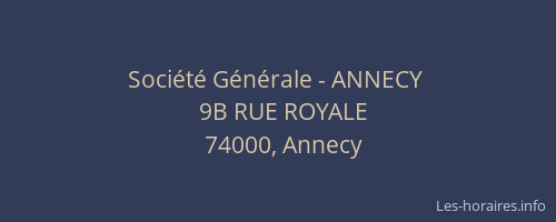 Société Générale - ANNECY 