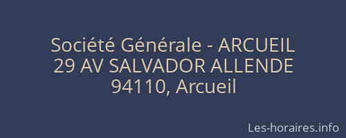 Société Générale - ARCUEIL 