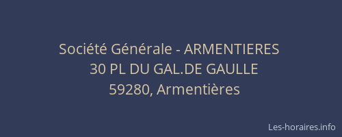 Société Générale - ARMENTIERES 