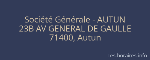 Société Générale - AUTUN 
