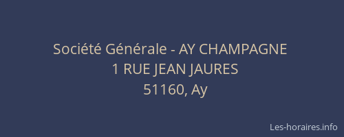 Société Générale - AY CHAMPAGNE 