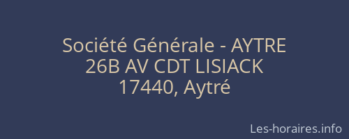 Société Générale - AYTRE 