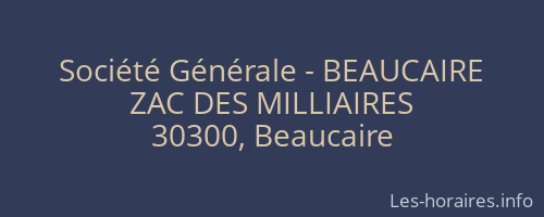 Société Générale - BEAUCAIRE 