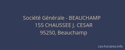 Société Générale - BEAUCHAMP 