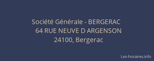 Société Générale - BERGERAC 