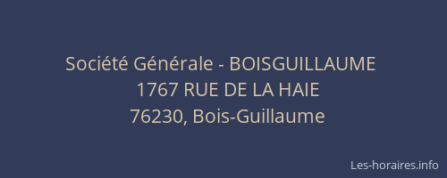 Société Générale - BOISGUILLAUME 