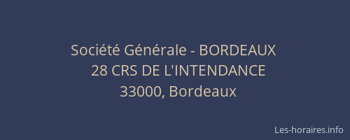 Société Générale - BORDEAUX 