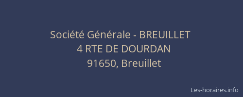 Société Générale - BREUILLET 