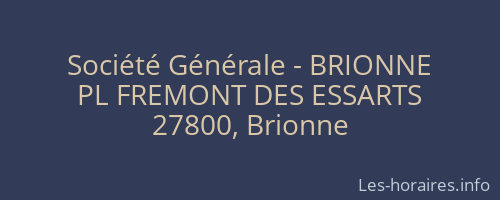 Société Générale - BRIONNE 