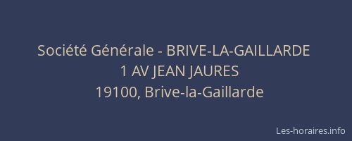 Société Générale - BRIVE-LA-GAILLARDE 