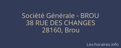 Société Générale - BROU 