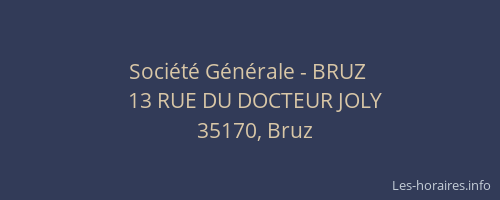 Société Générale - BRUZ 