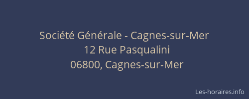 Société Générale - Cagnes-sur-Mer