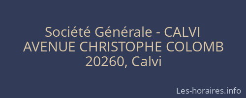 Société Générale - CALVI 