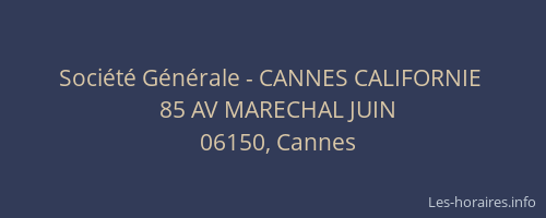 Société Générale - CANNES CALIFORNIE 