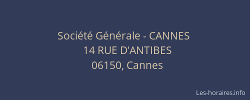 Société Générale - CANNES 