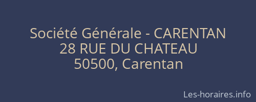 Société Générale - CARENTAN 