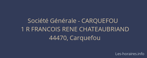 Société Générale - CARQUEFOU 