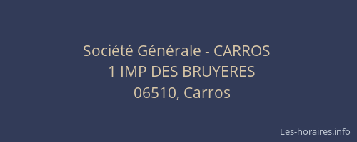 Société Générale - CARROS 