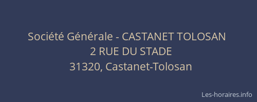 Société Générale - CASTANET TOLOSAN 