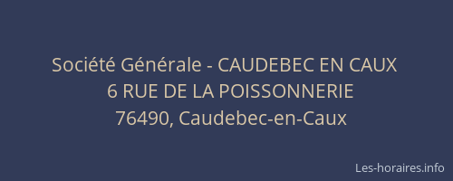 Société Générale - CAUDEBEC EN CAUX 