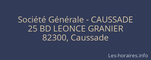 Société Générale - CAUSSADE 