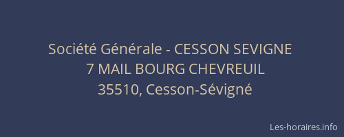 Société Générale - CESSON SEVIGNE 