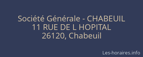 Société Générale - CHABEUIL 