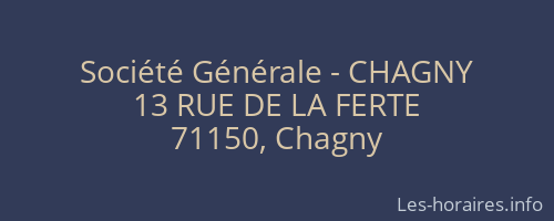 Société Générale - CHAGNY 
