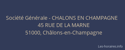 Société Générale - CHALONS EN CHAMPAGNE 