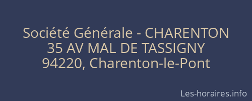 Société Générale - CHARENTON 