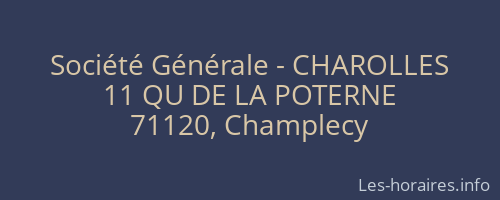 Société Générale - CHAROLLES 