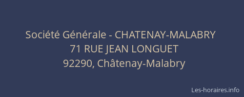 Société Générale - CHATENAY-MALABRY 