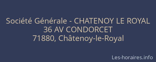Société Générale - CHATENOY LE ROYAL 
