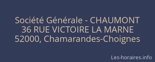 Société Générale - CHAUMONT 