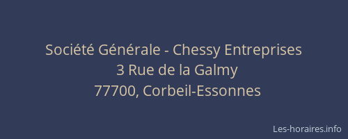 Société Générale - Chessy Entreprises