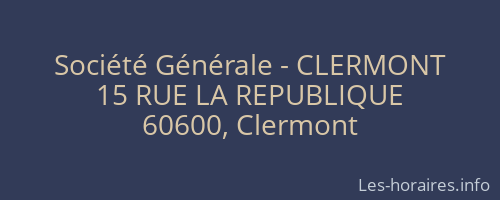 Société Générale - CLERMONT 