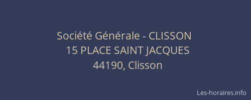 Société Générale - CLISSON 