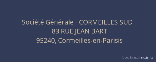 Société Générale - CORMEILLES SUD 