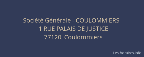 Société Générale - COULOMMIERS 