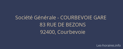 Société Générale - COURBEVOIE GARE 